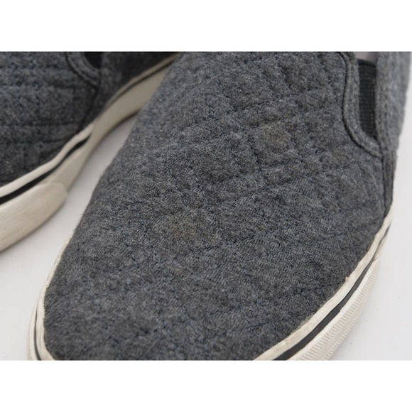 Keds Slip On Shoes Womens 8.5 Gray Wool Casual Quilted Sneakers Flat Loafer - Picture 7 of 11